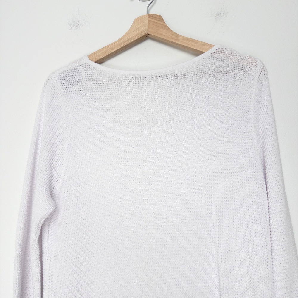 Legoe Heritage Sabine Dress White Cotton Waffle Knit Maternity Maxi Large L - Picture 8 of 14